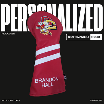 Personalized Diagonal Stripes Wood Head Covers With Your Logo